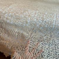 copriletto lino lavorazione a tombolo