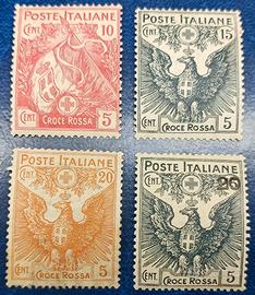 REGNO 1915 - 1916 Pro Croce Rossa