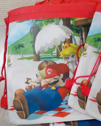 zainetto super mario   5 pz.