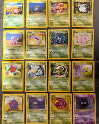 60 carte pokemon vinatge