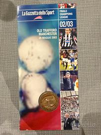 Medaglia commemorativa champions league juve milan