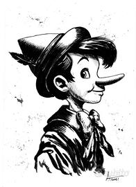 disegno a china pinocchio 