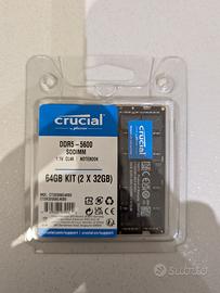 Crucial RAM DDR5 notebook laptop
