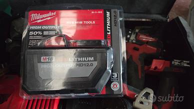 batteria milwaukee m18 12ah originale