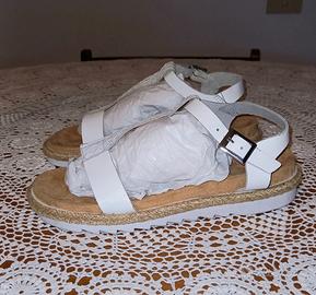 Sandali bianco 37 pelle NEW