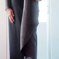 Abito lungo nero-argento