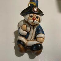 thun babbo natale carabiniere con slitta vintage