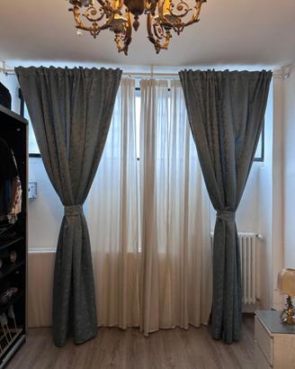 Tende eleganti con fodera bianca – 2,90 x 1,50 m