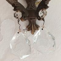  coppia di applique vintage in bronzo 