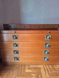 Cassettiera in noce anni 70