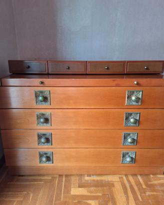 Cassettiera in noce anni 70