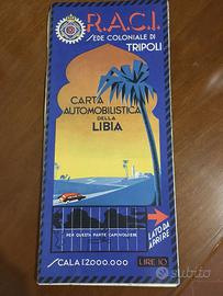 CARTA COLONIALE DELL LIBIA R.A.C.I.