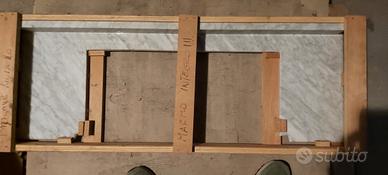 Top marmo bianco Carrara 102x36 per semincasso