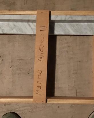 Top marmo bianco Carrara 102x36 per semincasso