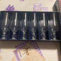 Set sei bicchieri champagne/flute