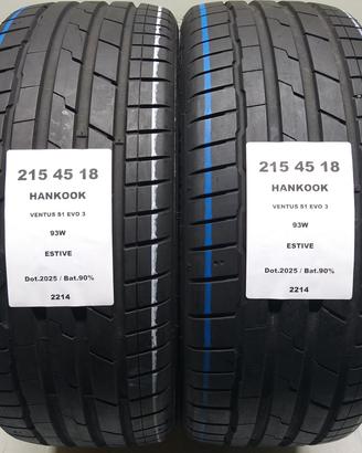 2 GOMME 215 45 18 HANKOOK A2214