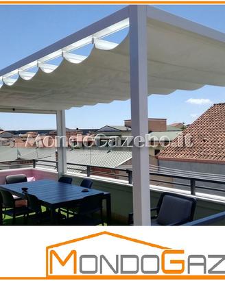 Pergola 4x6 copertura fissa 6x4 gazebo pompeiana
