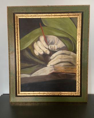 Quadro ad olio con cornice 51x61 cm
