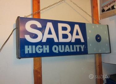 Insegna luminosa - bifacciale Saba