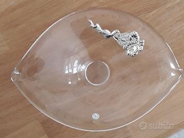 Soprammobile in argento e cristallo