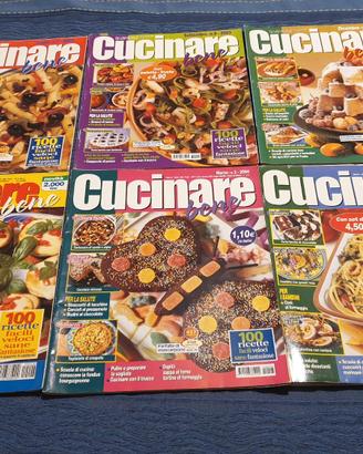 LOTTO 6 RIVISTE collana "CUCINARE BENE" (J)