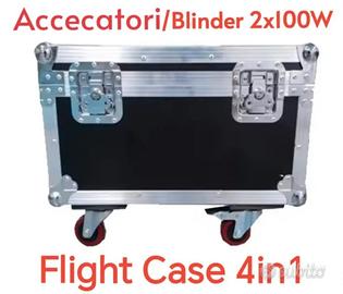 Flight Case 4 in 1 posti per 4 Blinder 2x100 Baule