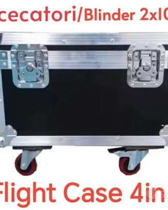 Flight Case 4 in 1 posti per 4 Blinder 2x100 Baule