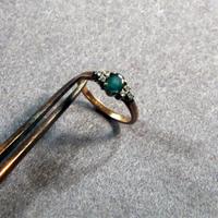 ANELLO CON SMERALDO E BRILLANTI  (VENDUTO)