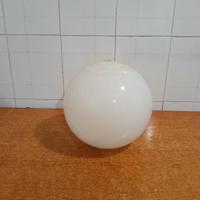 Antica Sfera da Lampadario, Vetro (segnato) Opalin
