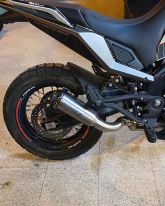 scarico f.lli Fresco in titanio per moto morini x 