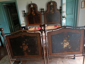 LETTO MATRIMONIALE ANTICO DELLA SECONDA  METÀ DELL