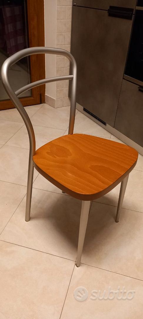 sedie calligaris ciliegio e metallo satinato Arredamento e
