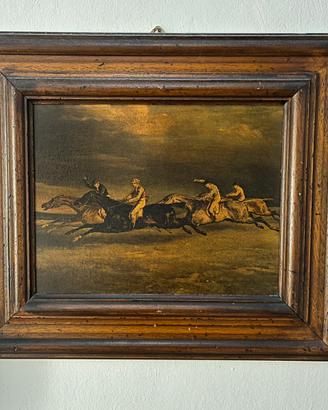 Quadro corse di cavalli
