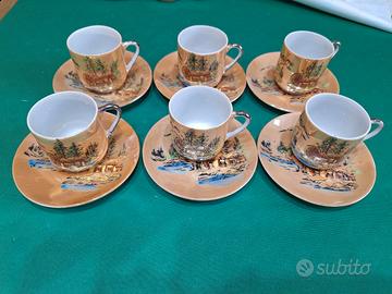 Set vintage da caffè di porcellana giapponese