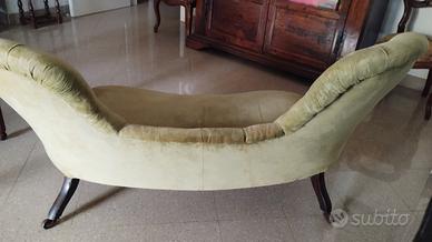 Divano inglese vittoriano d'epoca 