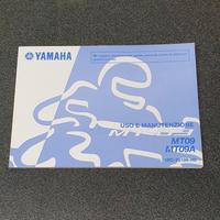 USO E MANUTENZIONE MANUALE YAMAHA PER MT 09 - MT 0