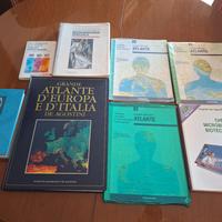 4 Atlanti+ dizionario salute+ 3 libri biologia