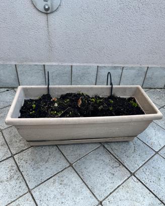 Set due vasi da appendere 50x20cm