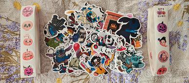 Set 200 stickers misti Stitch Halloween Horror