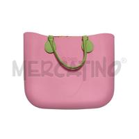 BORSA DONNA O BAG FUCSIA VERDE LIME