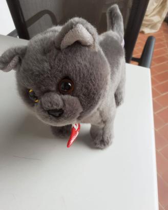 peluche trudi gatto grigio