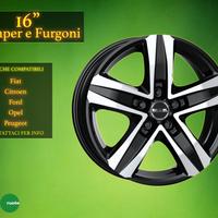 Cerchi in Lega Mak 16" per Camper e Furgoni