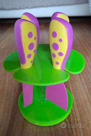 Set 4 coltelli formaggio ceppo girevole Brandani