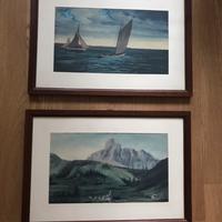 Quadri con barche a vela e paesaggi