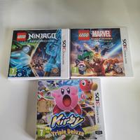 Kirbi Triple Deluxe, Lego Marvel, Ninjago per 3DS