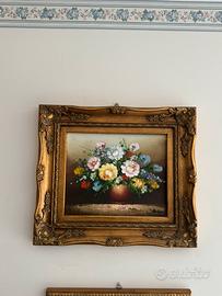 Quadro con cornice barocca
