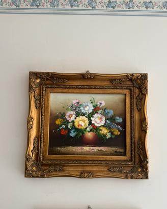 Quadro con cornice barocca