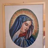 quadro ricamato all'uncinetto 