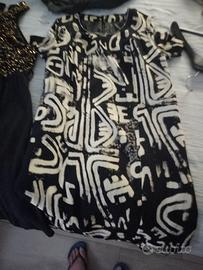 vestito bianco e nero