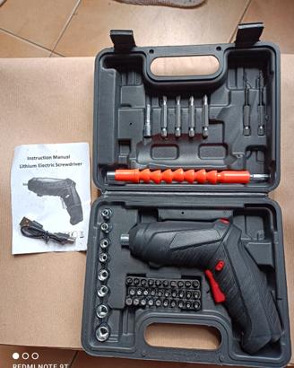Trapanino avvitatore a batteria+ accessori